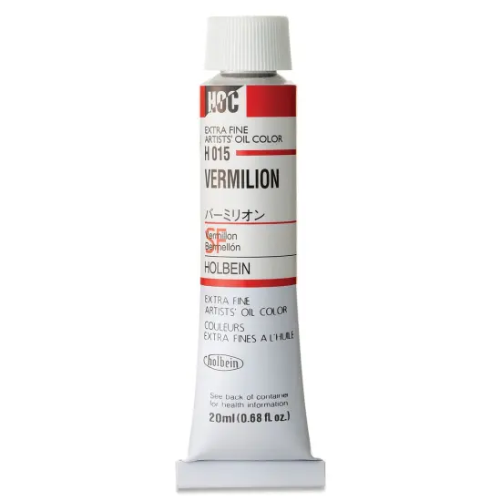 Holbein Artists' Oil Color - Vermilion, 20 ml tube {1}