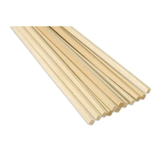 Bud Nosen Balsa Wood Sticks - 3/8" x 3/8" x 36", Pkg of 12 {1}