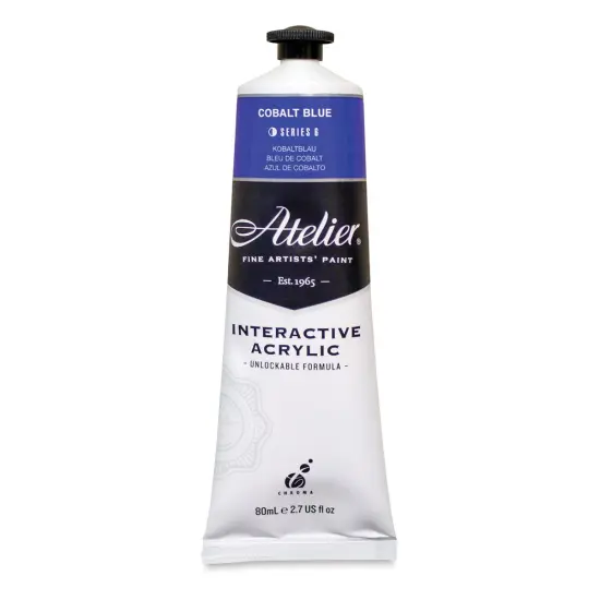 Chroma Atelier Interactive Artists' Acrylics - Cobalt Blue, 80 ml tube {2}
