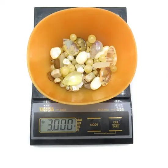 Mix of Gemstone Beads ~ Black, White & Neutral & Warm Mix ~ You Choose (3oz) (NS593) {6}