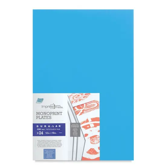 Grafix Impress Monoprint Plates - 12" x 18", Pkg of 24 {2}