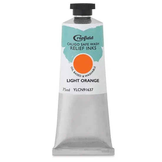 Cranfield Caligo Safe Wash Relief Ink - Light Orange, 75 ml {1}
