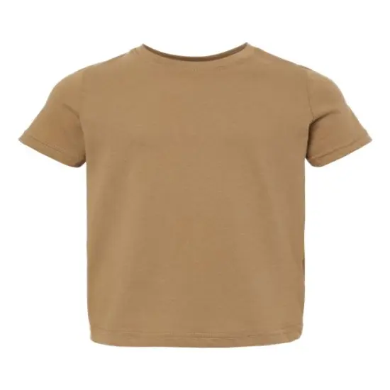 Rabbit Skins&reg; Crewneck Short Sleeve Toddler Fine Jersey Tee Coyote Brown {1}