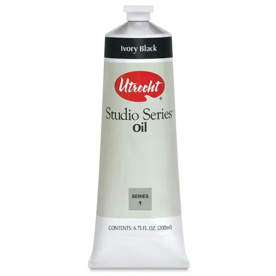 Utrecht Studio Series Oil Paint - Ivory Black, 200 ml {1}
