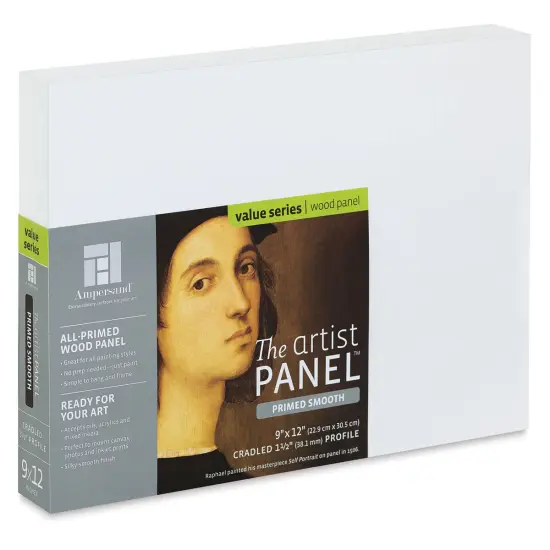Ampersand Value Series Artist Panel - Smooth, 9" x 12", 1-1/2" Cradle {2}
