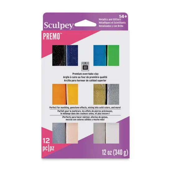 Sculpey Premo - Mixed Effects, Set of 12, 1 oz {2}