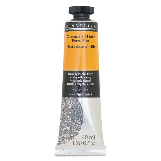 Sennelier Artists' Extra Fine Oil Paint - Naples Yellow Deep, 40 ml tube {2}