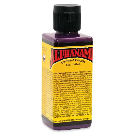 Alpha6 Alphanamel Lettering Enamel - Alpha Purple, 147 ml, Bottle {1}