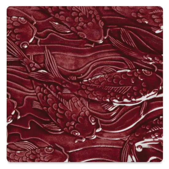 Amaco Liquid Gloss Glaze - Pint, Maroon, Translucent {1}