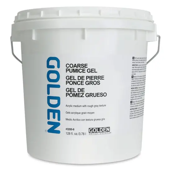 Golden Pumice Gel Medium - Coarse, 128 oz tub {2}