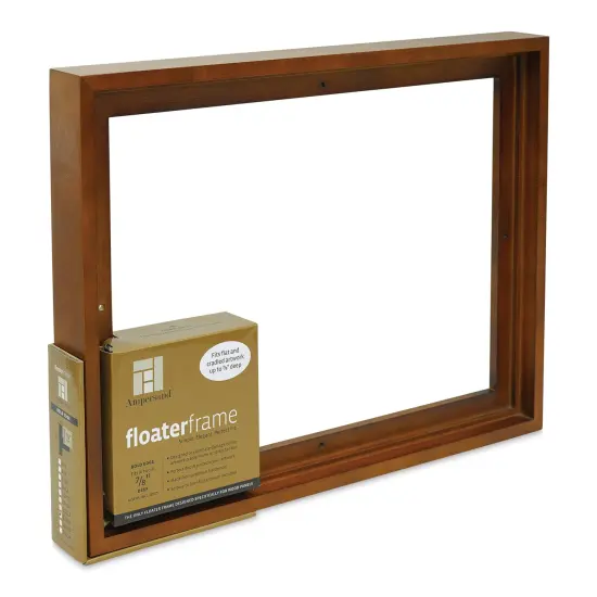 Ampersand Floaterframe - Bold, Walnut, 12" x 16", 7/8" {1}