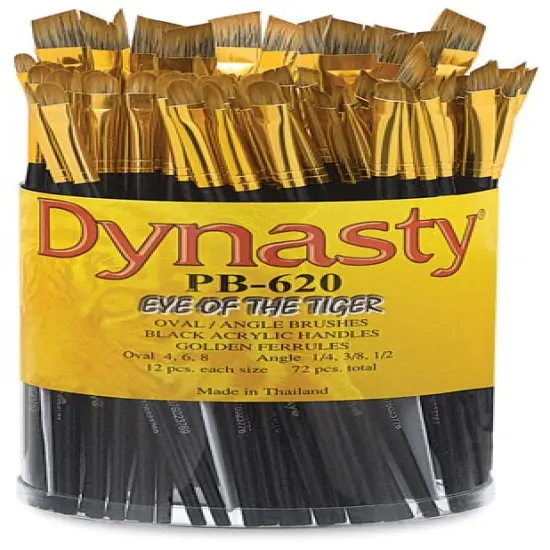 Dynasty Eye of the Tiger Brush Set - Filberts and Angulars, Set of 96 {2}