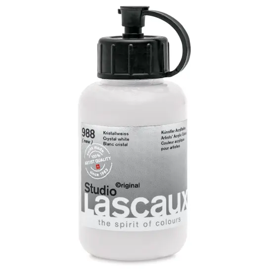 Lascaux Studio Acrylics - Crystal White, 85 ml bottle {1}