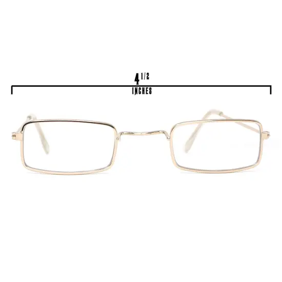 Old Man Costume Glasses - Rectangular Granny Dress Up Eyeglasses - 1 Pair {6}
