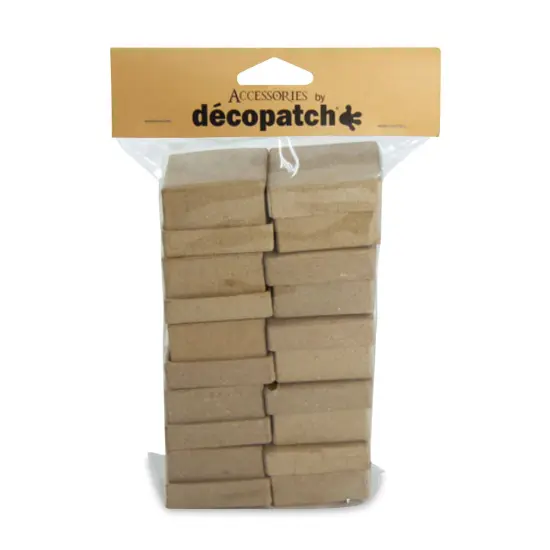 DecoPatch Paper Mache Boxes - Square, Pkg of 10, 2" x 2" x 1" {1}