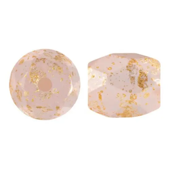 Baros Par Puca&reg; Czech glass bead, Frost Sweet Pink Splash, 10 grams {1}