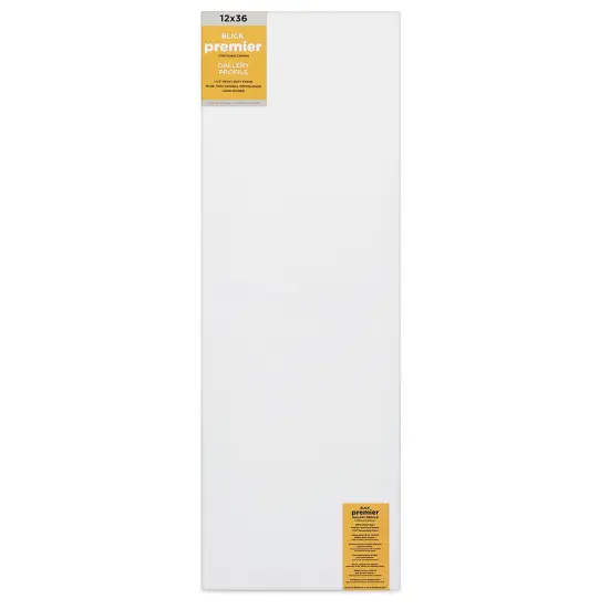 Blick Premier Stretched Cotton Canvas - Gallery Profile, Splined, 12" x 36" {1}