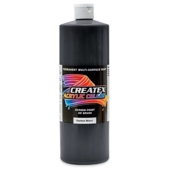 Createx Acrylics - Carbon Black, Quart {1}