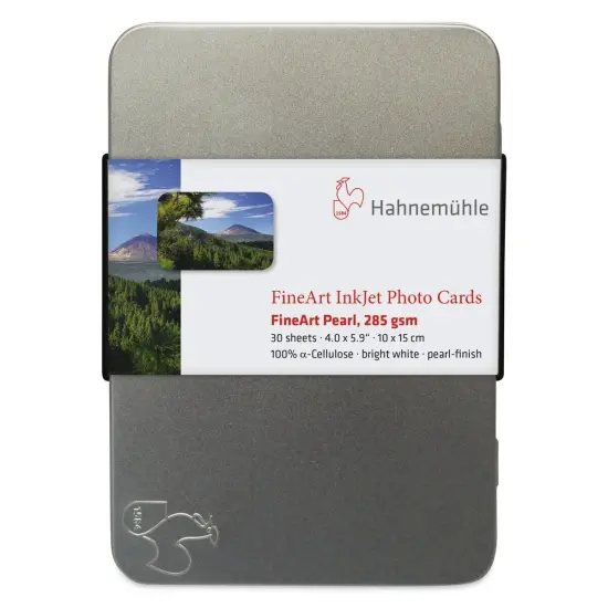Hahnem&uuml;hle FineArt Pearl Inkjet Photo Cards - 4" x 6", Pkg of 30 {1}