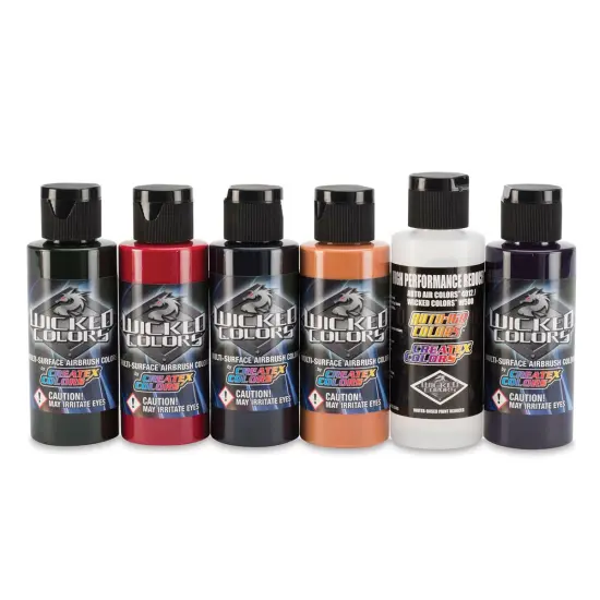 Createx Wicked Colors Airbrush Color - 2 oz, Set of 6, Steve Driscoll Flesh Tones {1}