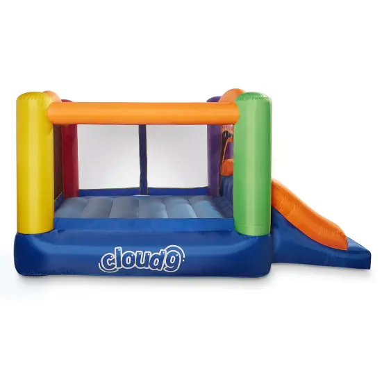 Cloud 9 Inflatable Bounce House and Blower, Monster Theme Bouncer for Kids with Slide, Includes Stakes and Repair Patches {4}