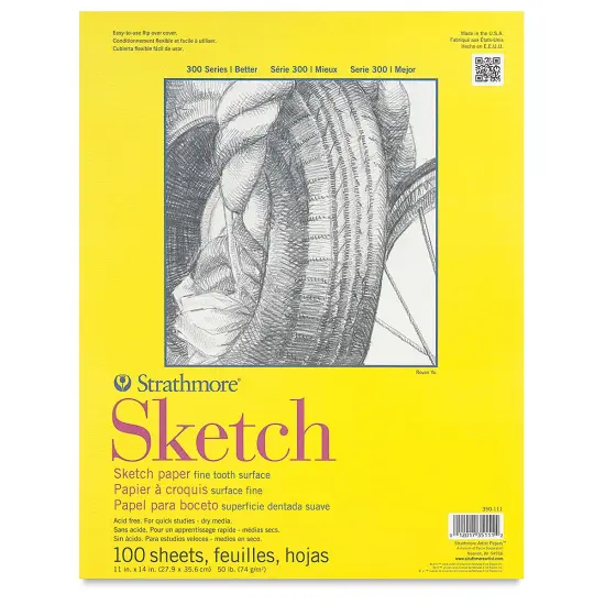 Strathmore 300 Series Sketch Pad - 11" x 14", 50 lb, 100 Sheets {1}