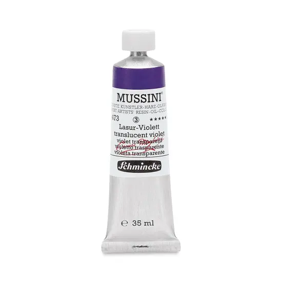 Schmincke Mussini Oil Color - Transparent, Translucent Violet, 35 ml tube {1}