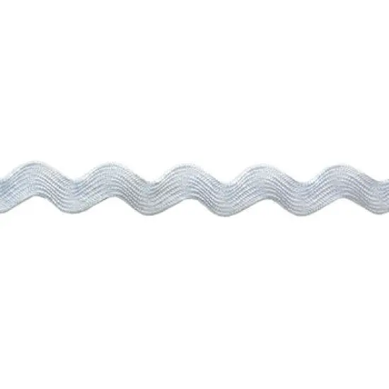 Belagio Medium Ric Rac Trim, 0.75" Wide, 25-Yard Bolt, White {1}