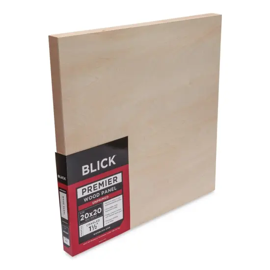 Blick Premier Wood Panel - 20" x 20", 1-1/2" Gallery Profile, Cradled {1}