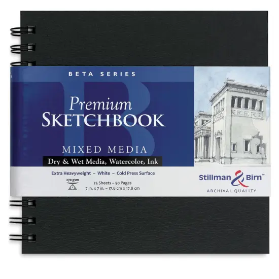 Stillman & Birn Beta Series Sketchbook - 7" x 7", Square, Wirebound, 25 Sheets {1}