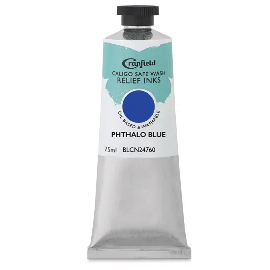 Cranfield Caligo Safe Wash Relief Ink - Phthalo Blue, 75 ml {1}