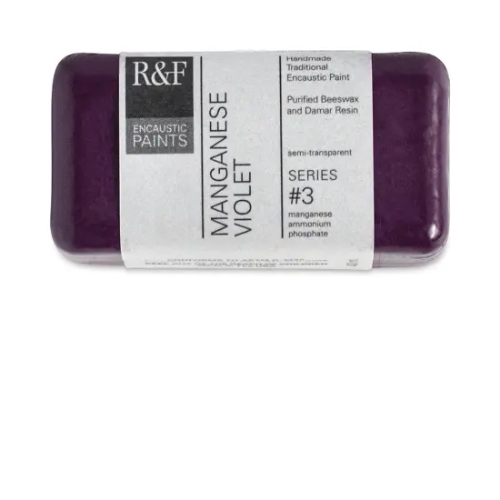 R&F Encaustic Paint Block - Manganese Violet, 40 ml block {2}