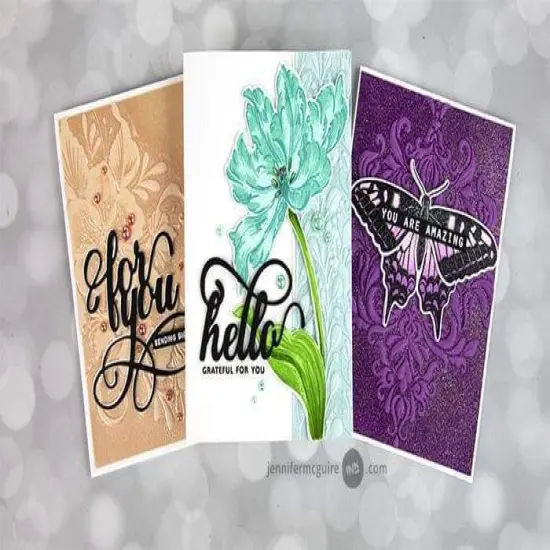 Decorative Florals 3D Embossing Folder {5}