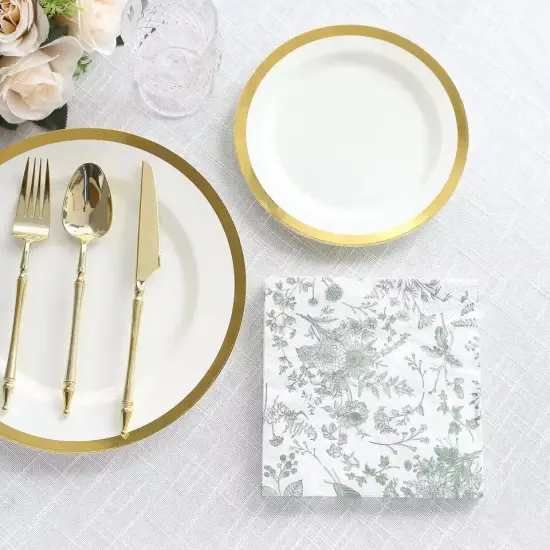 Floral Dinner Paper Napkins {6}