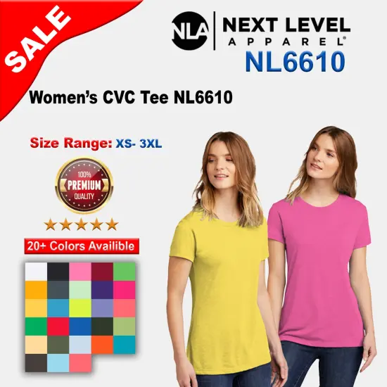 Next Level&reg; Women&rsquo;s CVC Crewneck Short Sleeve T Shirt Charcoal {2}