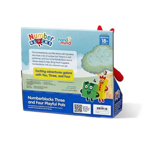 Numberblocks 3 & 4 Playful Pals Plush {6}