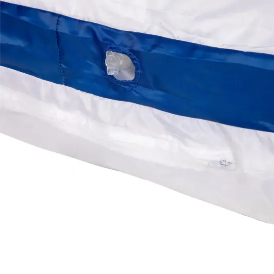 Northlight 74.75" Fabric Covered Inflatable Corona Pool Lounge White {6}