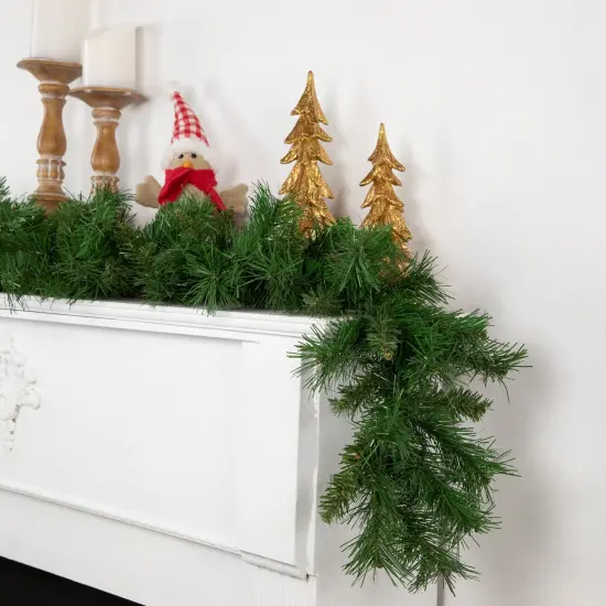 Northlight 9' x 10" Chatham Pine Artificial Christmas Garland, Unlit Green {4}