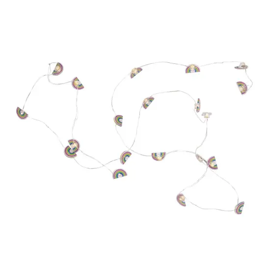 Northlight LED Rainbow Fairy Lights - Warm White - 2.75' Silver Wire - 10ct Multi {5}