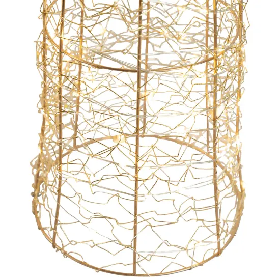 Northlight LED Lighted Twinkle Outdoor Christmas Cone Trees - 39.5" - Copper - Set of 3 Brown {7}