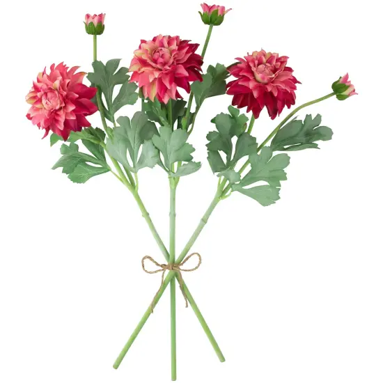 Northlight Real Touch&trade; Pink Dahlia Artificial Floral Sprays, Set of 6 - 23" {5}