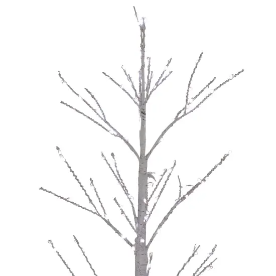 Northlight 4' LED Lighted White Birch Christmas Twig Tree - Pure White Lights {5}