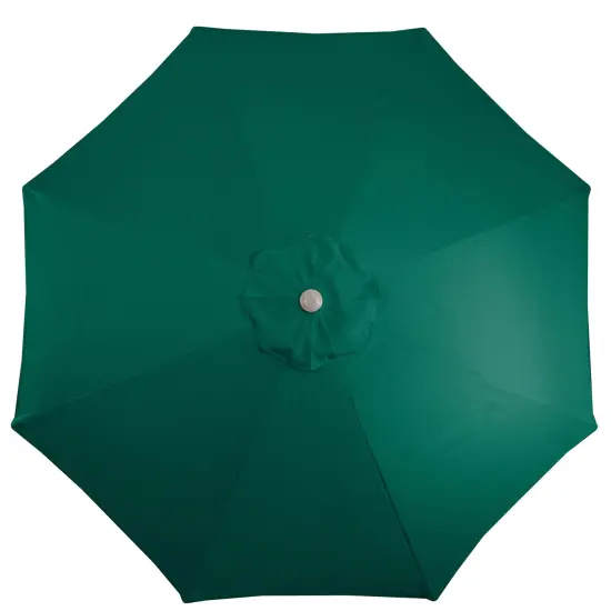 Northlight 9ft Outdoor Patio Market Umbrella with Hand Crank and Tilt, Hunter Green {5}