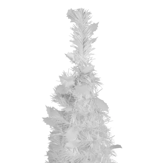 Northlight 6' White Tinsel Pop-Up Artificial Christmas Tree, Unlit {5}