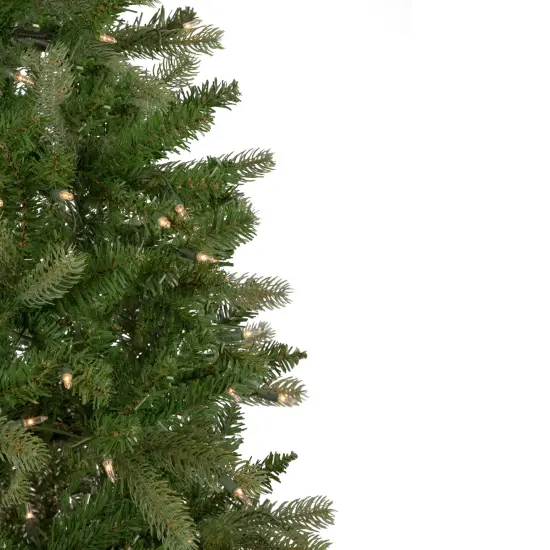 Northlight 7.5' Pre-Lit Wicklow Noble Fir Artificial Christmas Tree, Clear Lights Green {5}