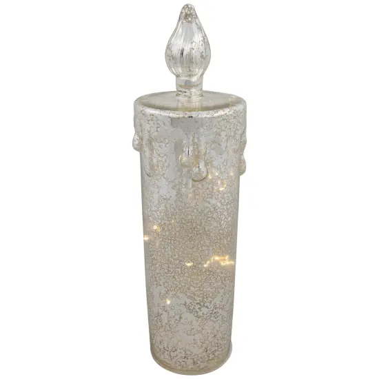 Northlight LED Lighted Dripping Candle Christmas Decoration - 13" Gold {5}