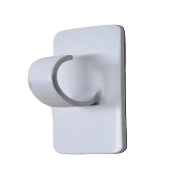 Simple Living Set of 12 Large Sticky Clip Hooks 2" White {3}