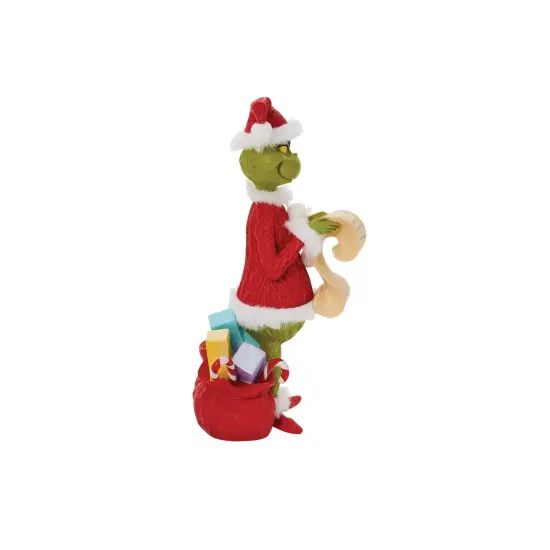 Department 56 Department 56 Dr Seuss Grinch Checking His List Christmas Figure #6010972 Red {5}