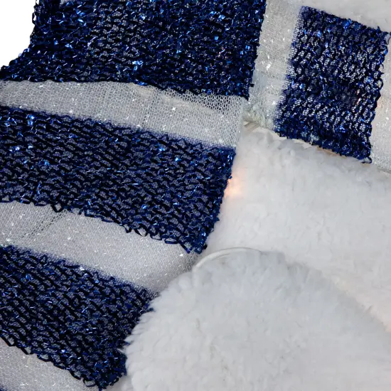 Northlight 41.25" Lighted Ice Skating Polar Bear and Penguin Outdoor Christmas Decoration Red {6}