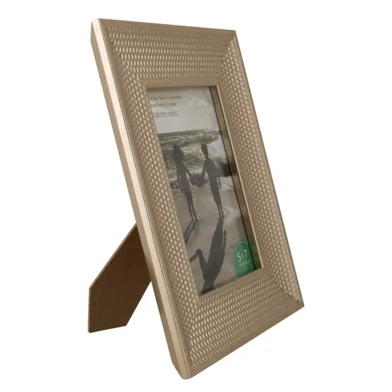 Northlight Honeycomb Rectangular Picture Frame - for a 5" x 7" Photo - Champagne Gold {4}